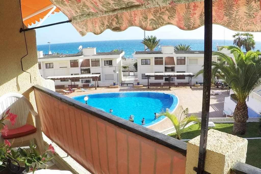 Vera Mar 9C Primera Linea Con Piscina Y Parking Los Cristianos  Exterior foto